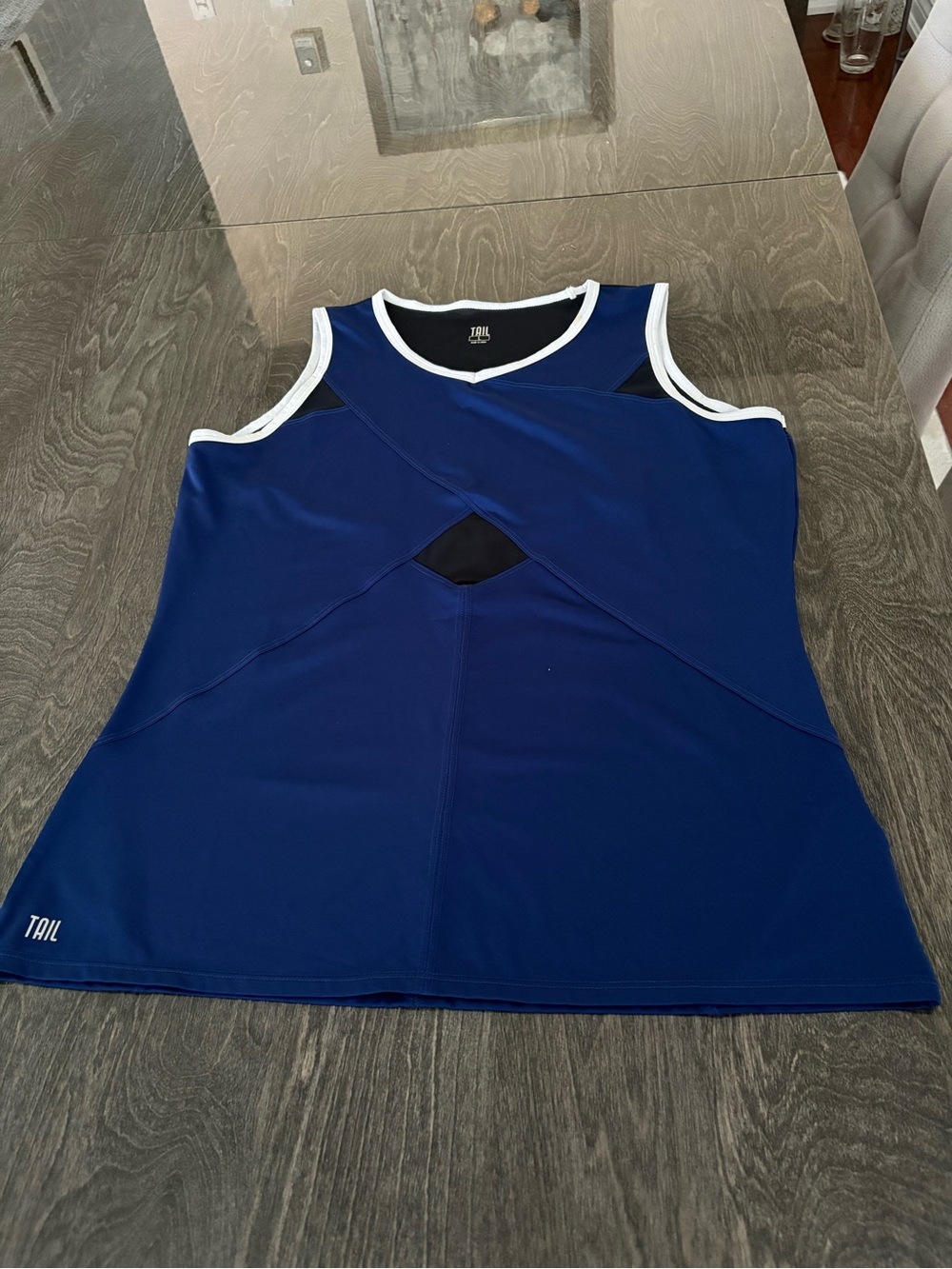 Tail Women’s Navy Blue Tank Top with White Trim